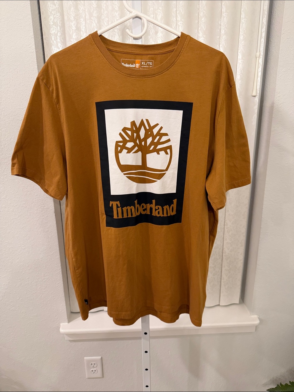 Timberland Rust/Black Logo Graphic Tee